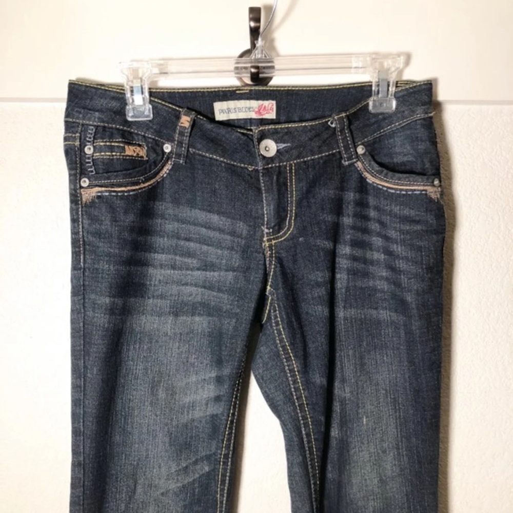 Size 5 32” Inseam Boot Cut Flare Dark Wash Jeans